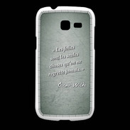 Coque Samsung Galaxy Fresh Les Folies Vert Citation Oscar Wilde