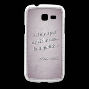 Coque Samsung Galaxy Fresh Pêché stupidité Rose Citation Oscar Wilde