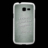 Coque Samsung Galaxy Fresh Pêché stupidité Vert Citation Oscar Wilde