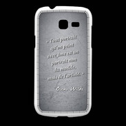 Coque Samsung Galaxy Fresh Portrait Ame Noir Citation Oscar Wilde