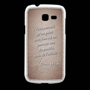 Coque Samsung Galaxy Fresh Portrait Ame Rouge Citation Oscar Wilde