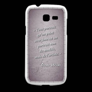 Coque Samsung Galaxy Fresh Portrait Ame Violet Citation Oscar Wilde