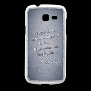 Coque Samsung Galaxy Fresh Public génie Bleu Citation Oscar Wilde