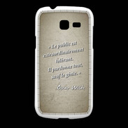 Coque Samsung Galaxy Fresh Public génie Sepia Citation Oscar Wilde