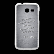 Coque Samsung Galaxy Fresh Public génie Noir Citation Oscar Wilde