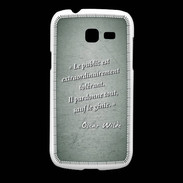 Coque Samsung Galaxy Fresh Public génie Vert Citation Oscar Wilde