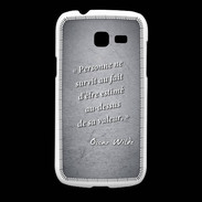 Coque Samsung Galaxy Fresh Survie valeur Noir Citation Oscar Wilde