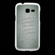 Coque Samsung Galaxy Fresh Survie valeur Vert Citation Oscar Wilde