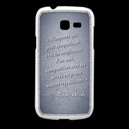 Coque Samsung Galaxy Fresh Sympathiser Bleu Citation Oscar Wilde