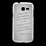 Coque Samsung Galaxy Fresh Sympathiser Gris Citation Oscar Wilde