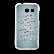 Coque Samsung Galaxy Fresh Sympathiser Turquoise Citation Oscar Wilde