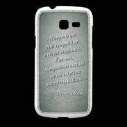Coque Samsung Galaxy Fresh Sympathiser Vert Citation Oscar Wilde