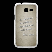 Coque Samsung Galaxy Fresh Tentation Sepia Citation Oscar Wilde