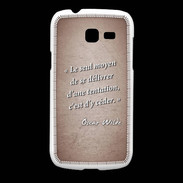 Coque Samsung Galaxy Fresh Tentation Rouge Citation Oscar Wilde