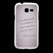 Coque Samsung Galaxy Fresh Tentation Rose Citation Oscar Wilde
