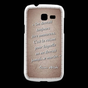 Coque Samsung Galaxy Fresh Toujours amoureux Rouge Citation Oscar Wilde