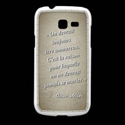 Coque Samsung Galaxy Fresh Toujours amoureux Sepia Citation Oscar Wilde