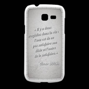 Coque Samsung Galaxy Fresh Tragédie Gris Citation Oscar Wilde