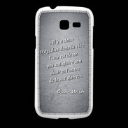 Coque Samsung Galaxy Fresh Tragédie Noir Citation Oscar Wilde