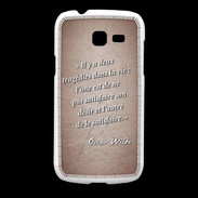 Coque Samsung Galaxy Fresh Tragédie Rouge Citation Oscar Wilde
