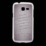 Coque Samsung Galaxy Fresh Tragédie Violet Citation Oscar Wilde