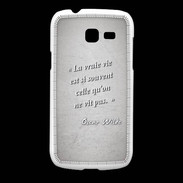 Coque Samsung Galaxy Fresh Vrai vie Gris Citation Oscar Wilde