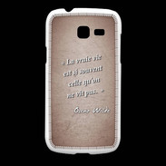 Coque Samsung Galaxy Fresh Vrai vie Rouge Citation Oscar Wilde