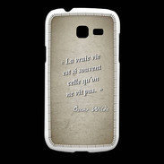 Coque Samsung Galaxy Fresh Vrai vie Sepia Citation Oscar Wilde