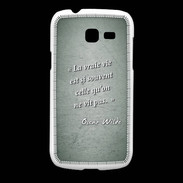Coque Samsung Galaxy Fresh Vrai vie Vert Citation Oscar Wilde