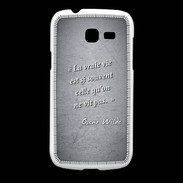 Coque Samsung Galaxy Fresh Vrai vie Noir Citation Oscar Wilde