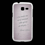 Coque Samsung Galaxy Fresh Vrai vie Rose Citation Oscar Wilde