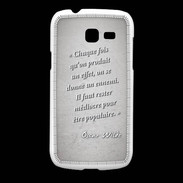 Coque Samsung Galaxy Fresh Chaque fois Gris Citation Oscar Wilde