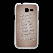 Coque Samsung Galaxy Fresh Chaque fois Rouge Citation Oscar Wilde