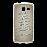 Coque Samsung Galaxy Fresh Chaque fois Sepia Citation Oscar Wilde