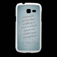 Coque Samsung Galaxy Fresh Chaque fois Turquoise Citation Oscar Wilde