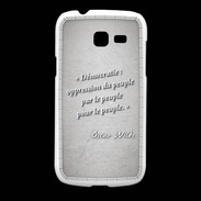 Coque Samsung Galaxy Fresh Démocratie Gris Citation Oscar Wilde