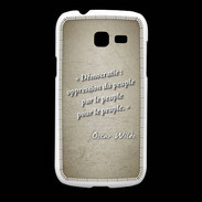 Coque Samsung Galaxy Fresh Démocratie Sepia Citation Oscar Wilde