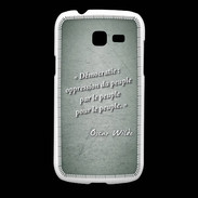 Coque Samsung Galaxy Fresh Démocratie Vert Citation Oscar Wilde