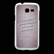 Coque Samsung Galaxy Fresh Démocratie Violet Citation Oscar Wilde