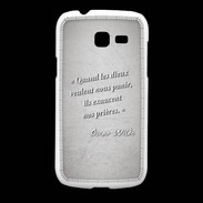Coque Samsung Galaxy Fresh Dieux prières Gris Citation Oscar Wilde