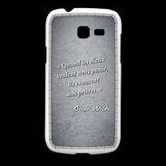 Coque Samsung Galaxy Fresh Dieux prières Noir Citation Oscar Wilde