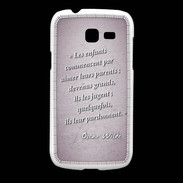 Coque Samsung Galaxy Fresh Dieux prières Rose Citation Oscar Wilde