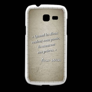Coque Samsung Galaxy Fresh Dieux prières Sepia Citation Oscar Wilde
