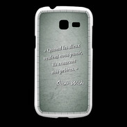 Coque Samsung Galaxy Fresh Dieux prières Vert Citation Oscar Wilde