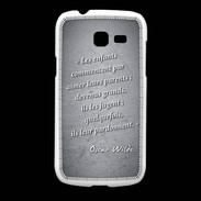 Coque Samsung Galaxy Fresh Enfants parents Noir Citation Oscar Wilde