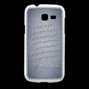 Coque Samsung Galaxy Fresh Esprits légers Bleu Citation Oscar Wilde