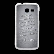Coque Samsung Galaxy Fresh Esprits légers Noir Citation Oscar Wilde
