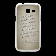 Coque Samsung Galaxy Fresh Esprits légers Sepia Citation Oscar Wilde