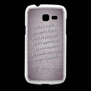 Coque Samsung Galaxy Fresh Esprits légers Violet Citation Oscar Wilde
