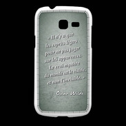 Coque Samsung Galaxy Fresh Esprits légers Vert Citation Oscar Wilde